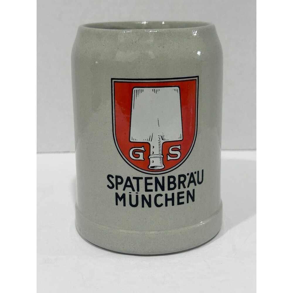 Vintage Gerz Stoneware Beer Stein SPATENBRAU MUNCHEN  W. Germany 0.5 liters
